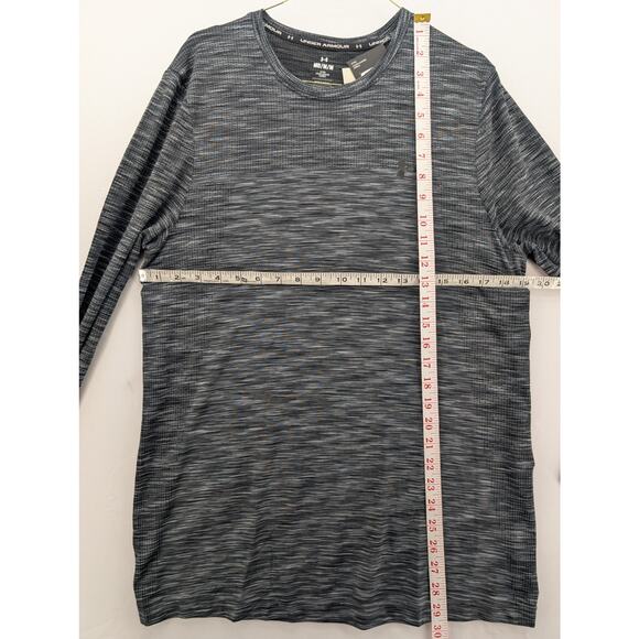 NWT Under Armour Men's UA Seamless Long Sleeve Tee in Pitch Grey sz Medium - Picture 5 of 5